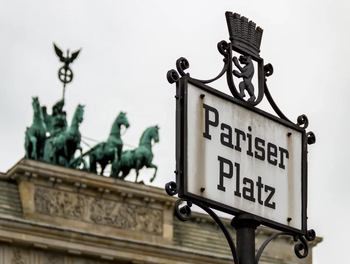 Brandenburg Gate from Pariser Platz on a Third Reich and Cold War walking tour in Berlin