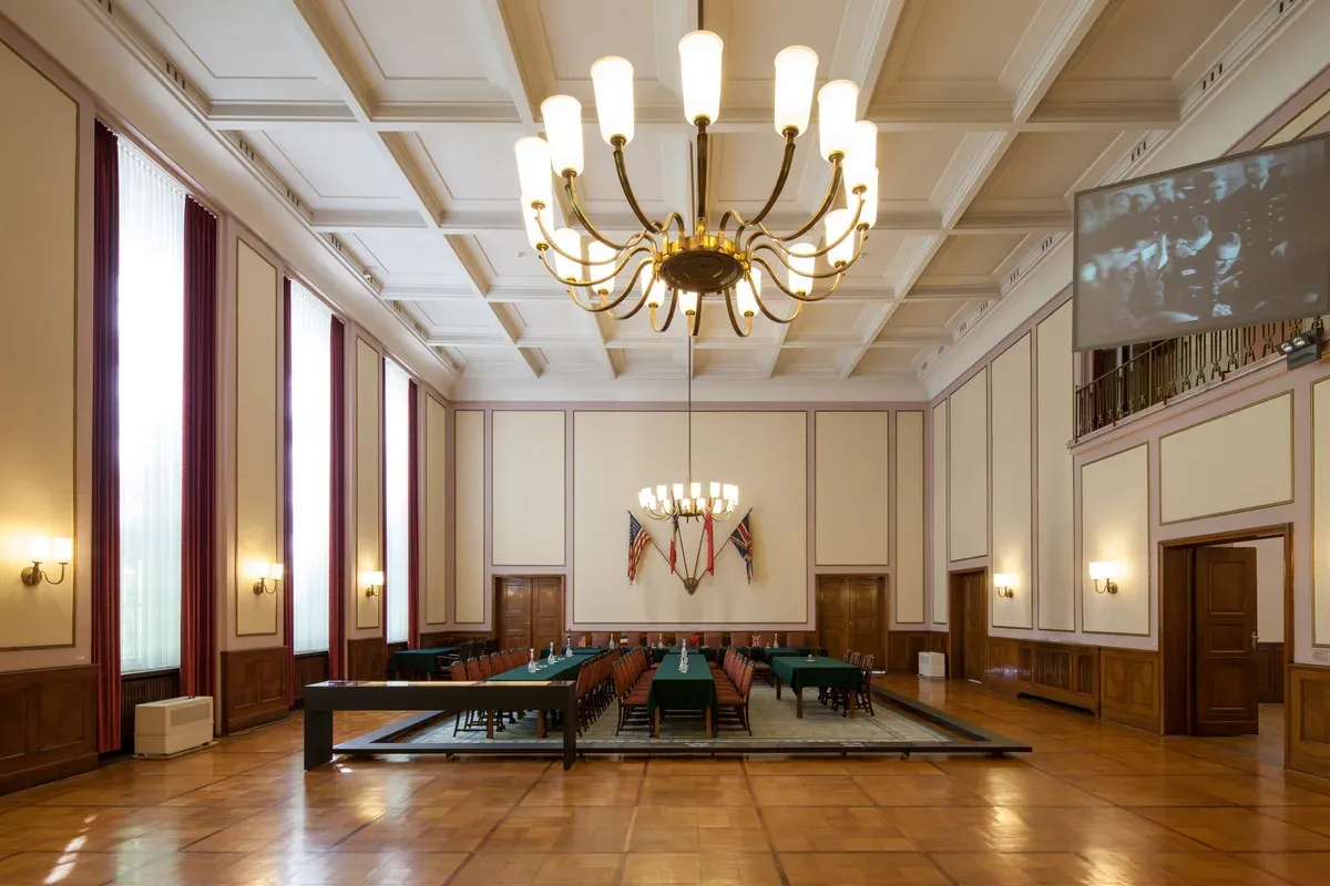 Historic surrender hall at Museum Berlin-Karlshorst in Berlin